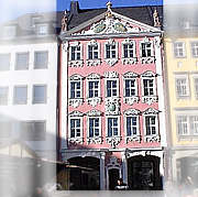 Barockfassade am Siegertschen Haus am Markt von Chemnitz