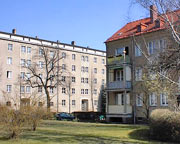 Auch am dicht bebauten Kaßberg schien  ein teilweiser Neubau als rascher Ausgleich der Kriegstzerstörungen unumgänglich.