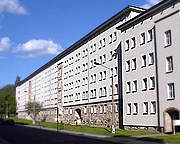 die Moritzstraße in Chemnitz war ein früher Neubau der Nachkriegszeit von Chemnitz