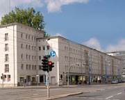 die Moritzstraße in Chemnitz war ein früher Neubau der Nachkriegszeit von Chemnitz