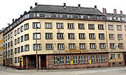1936 wurde dieses Gebäude als Sparkassenbau in Chemnitz eingeweiht