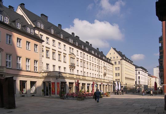 frühe DDR-Bebauung der Inneren Klosterstraße in Chemnitz