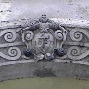 Portal Schlussstein an der alten Schmiede Chemnitz: 1673