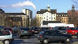 Hartmannplatz an der Harmannstraße in Chemnitz